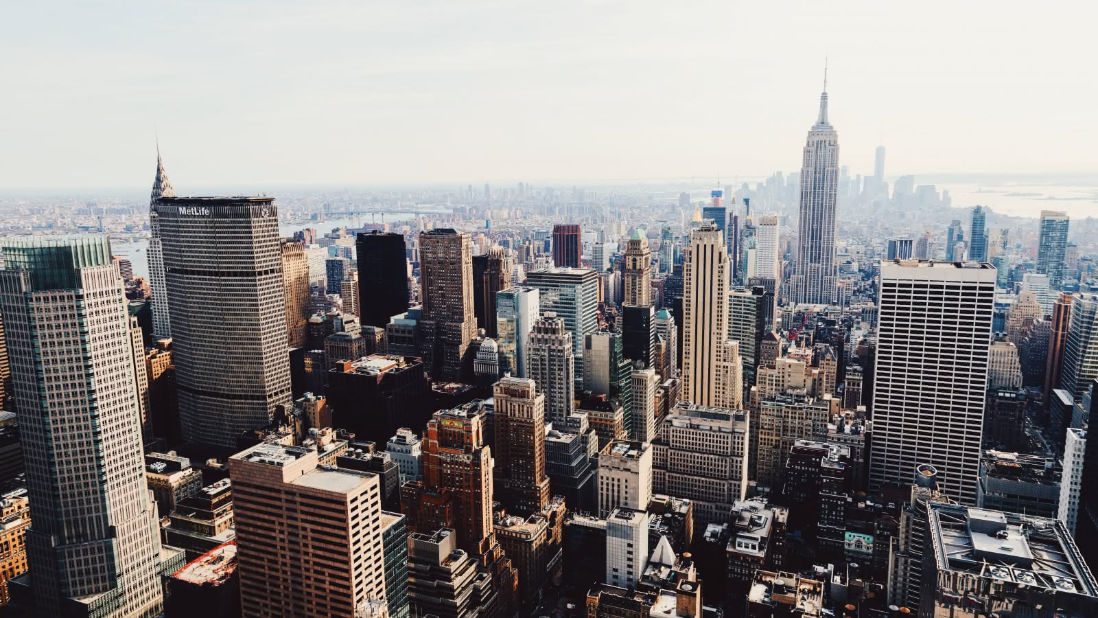 Vistas aéreas de Manhattan