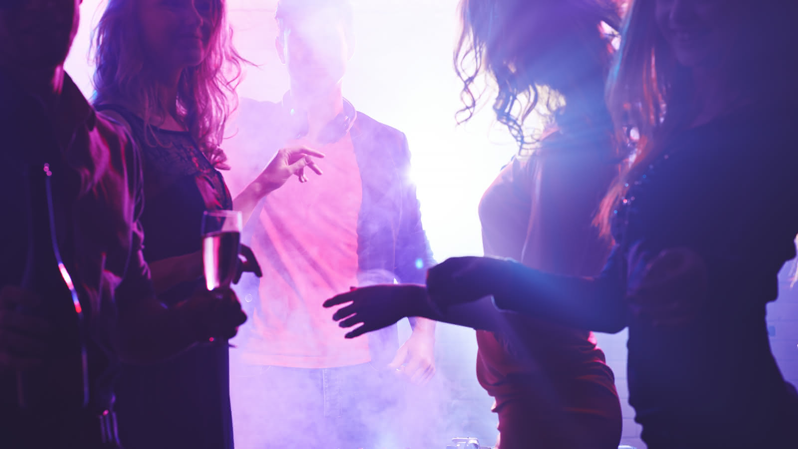 people dancing in the club during the new years eve party